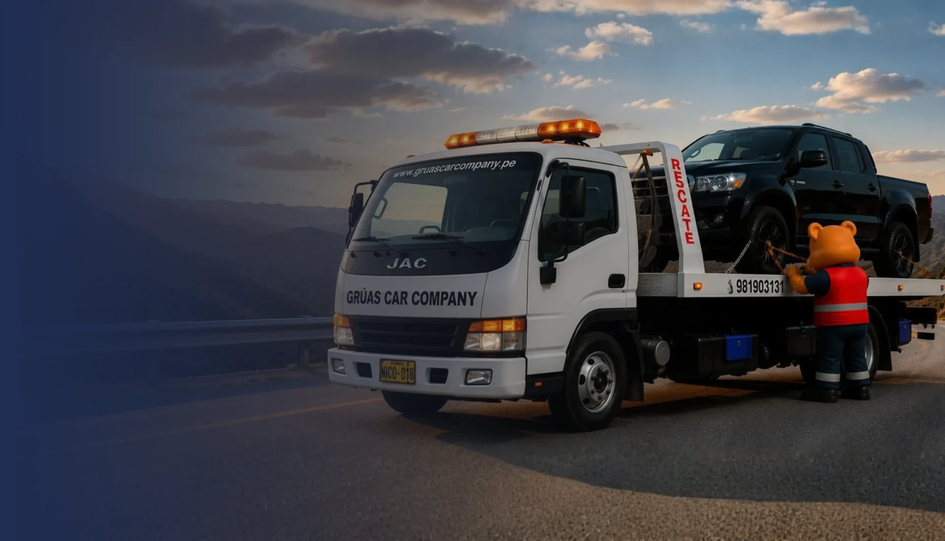Contacta a Grúas Car Company por llamada o WhatsApp